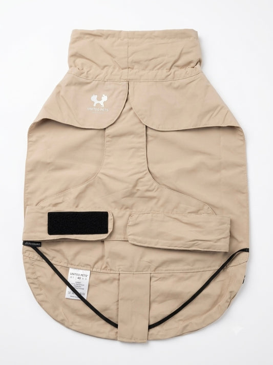Imperméable “Pioggia di Milano” pour chien - taupe