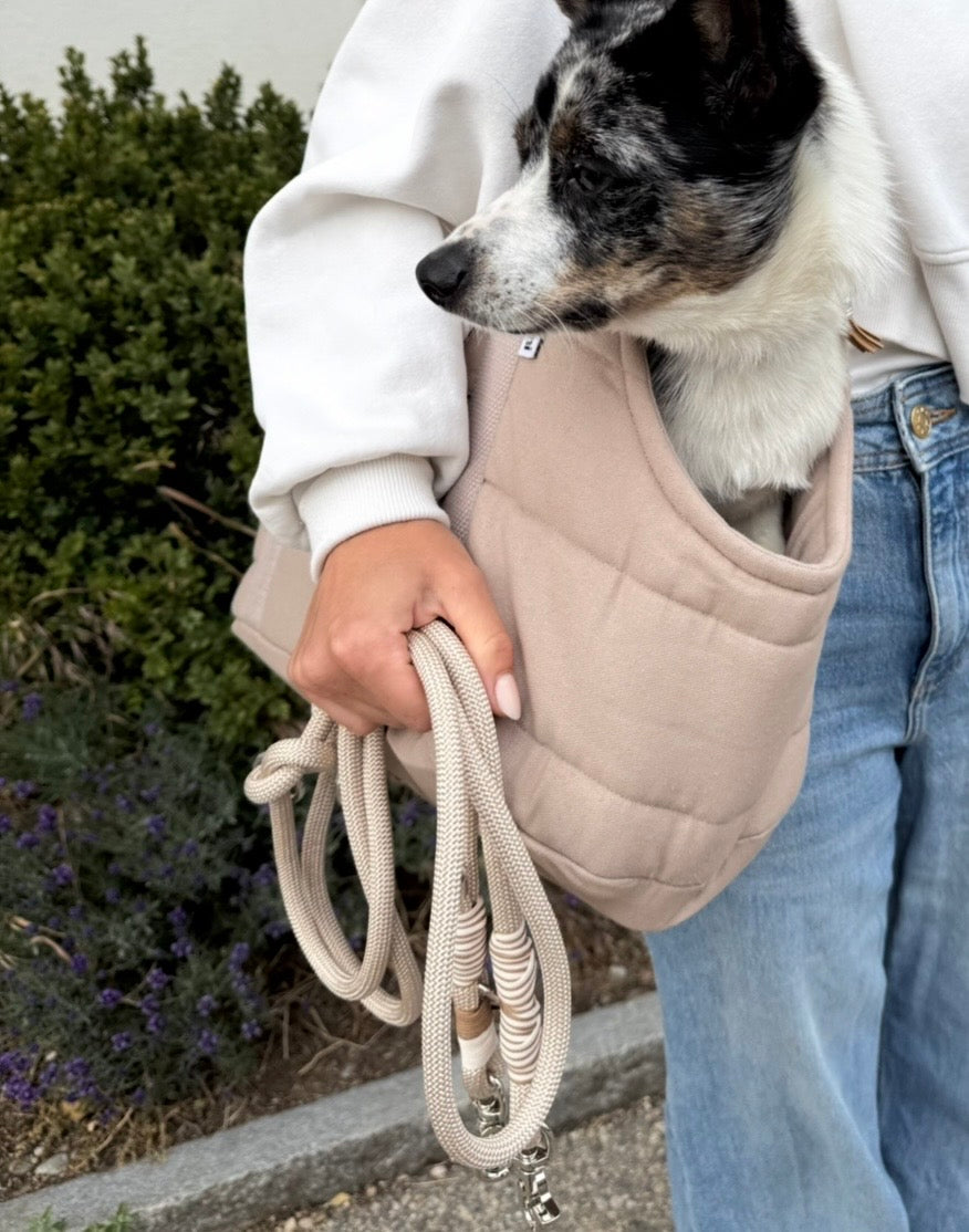 Le sac de Transport pour chien - Cocon de voyage Pattes & Velours