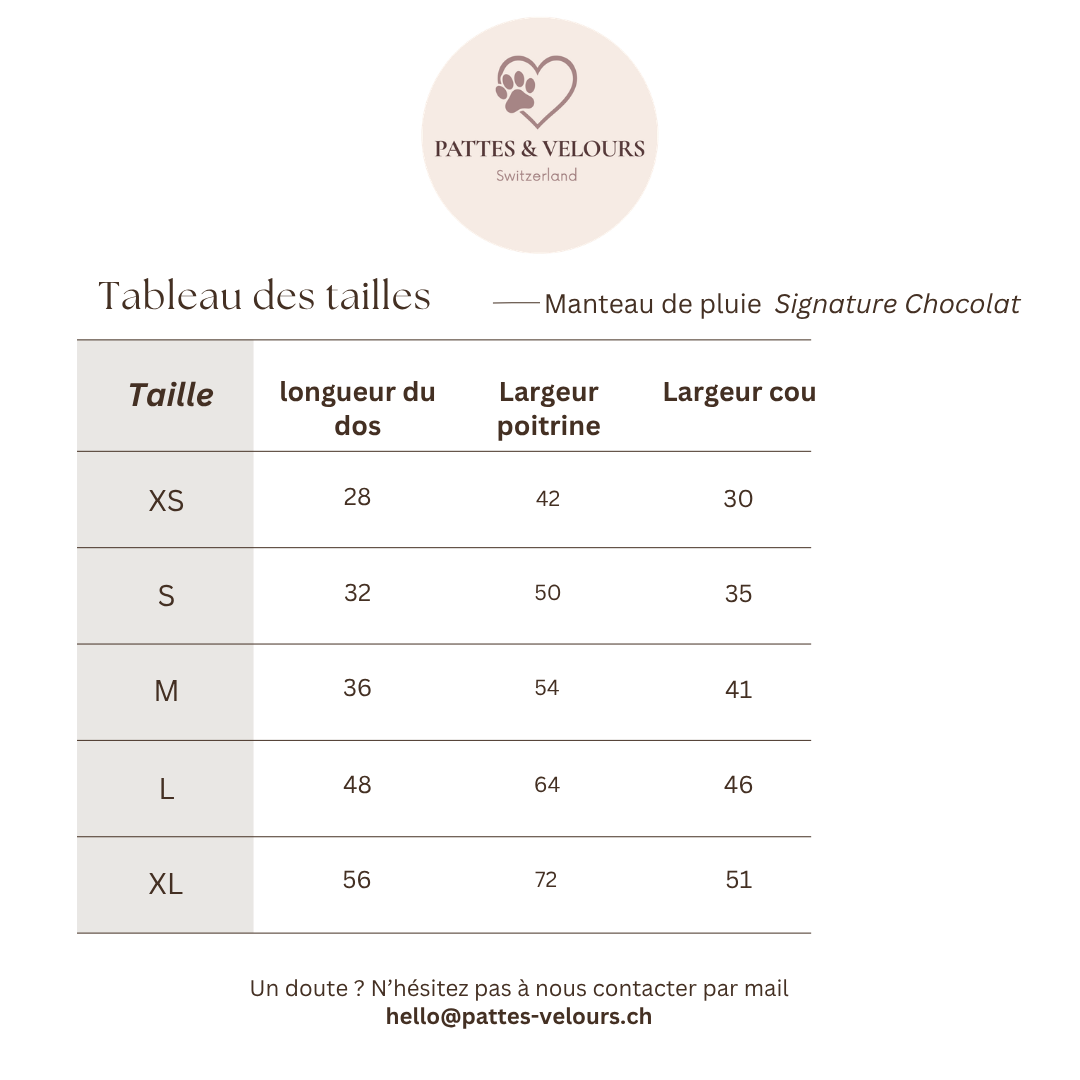 Manteau de pluie pour chien Signature taupe - en Softshell