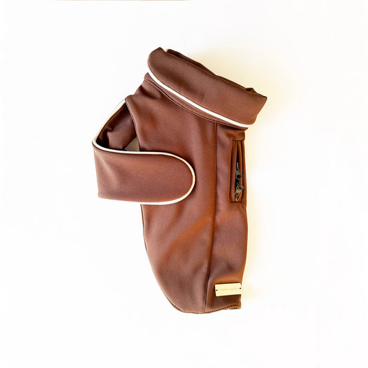 Manteau de pluie pour chien Signature Chocolat - en Softshell