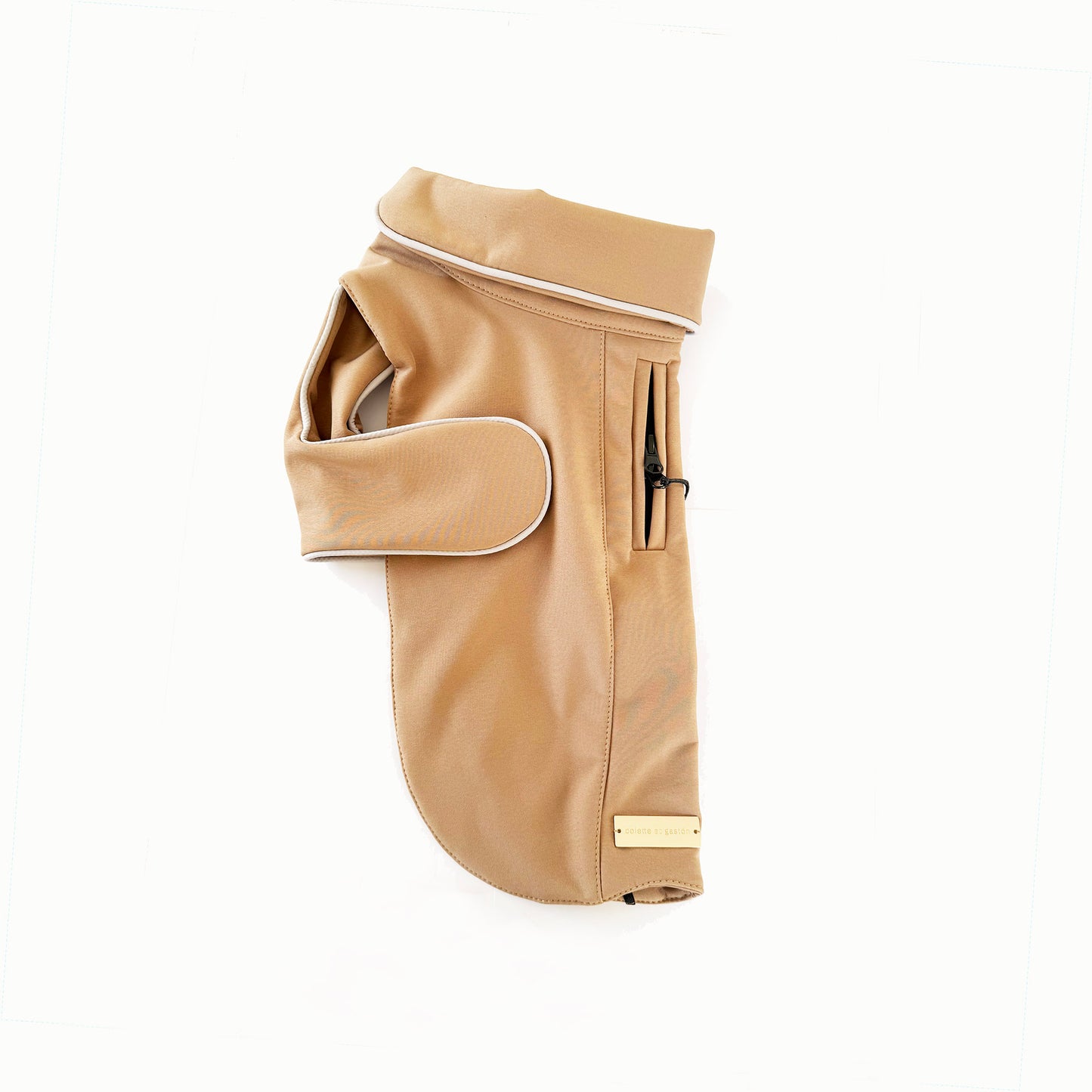 Manteau de pluie pour chien Signature taupe - en Softshell