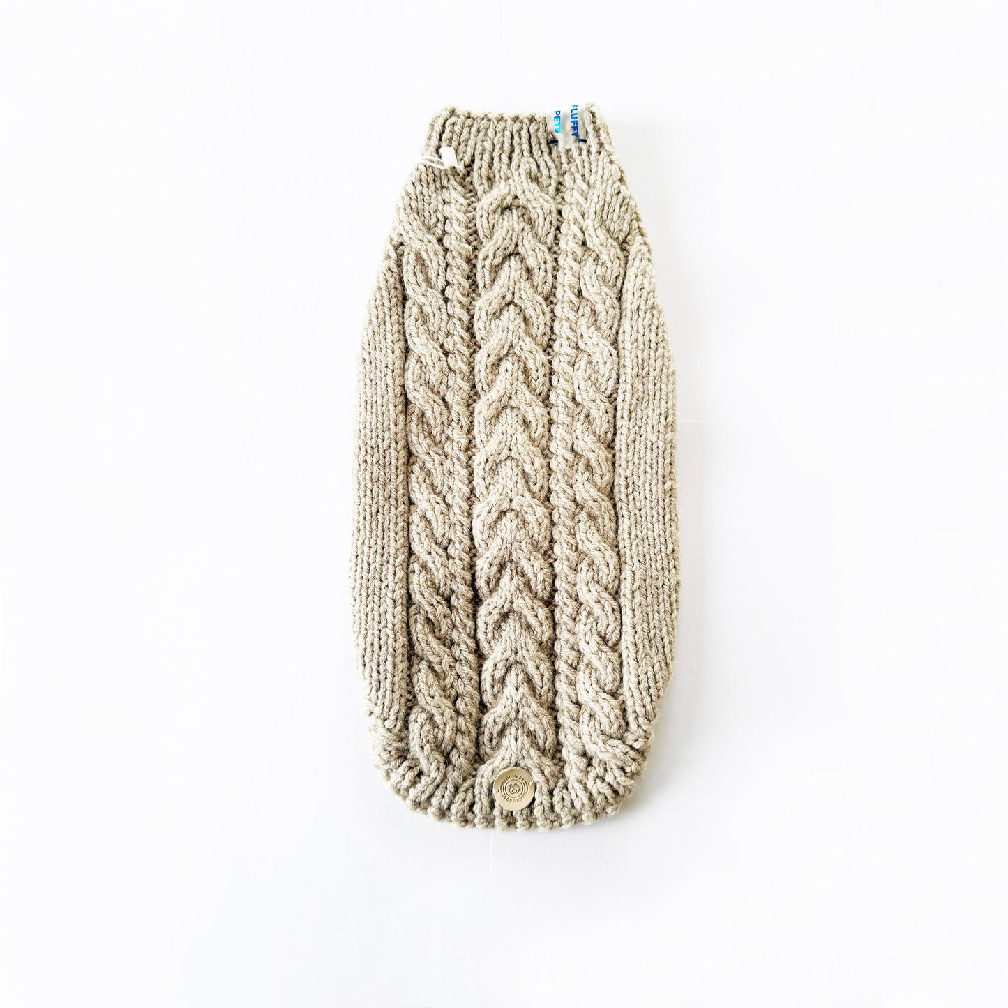 Pullover pour chien Tresse d'Hiver - Tricoté à la main avec amour